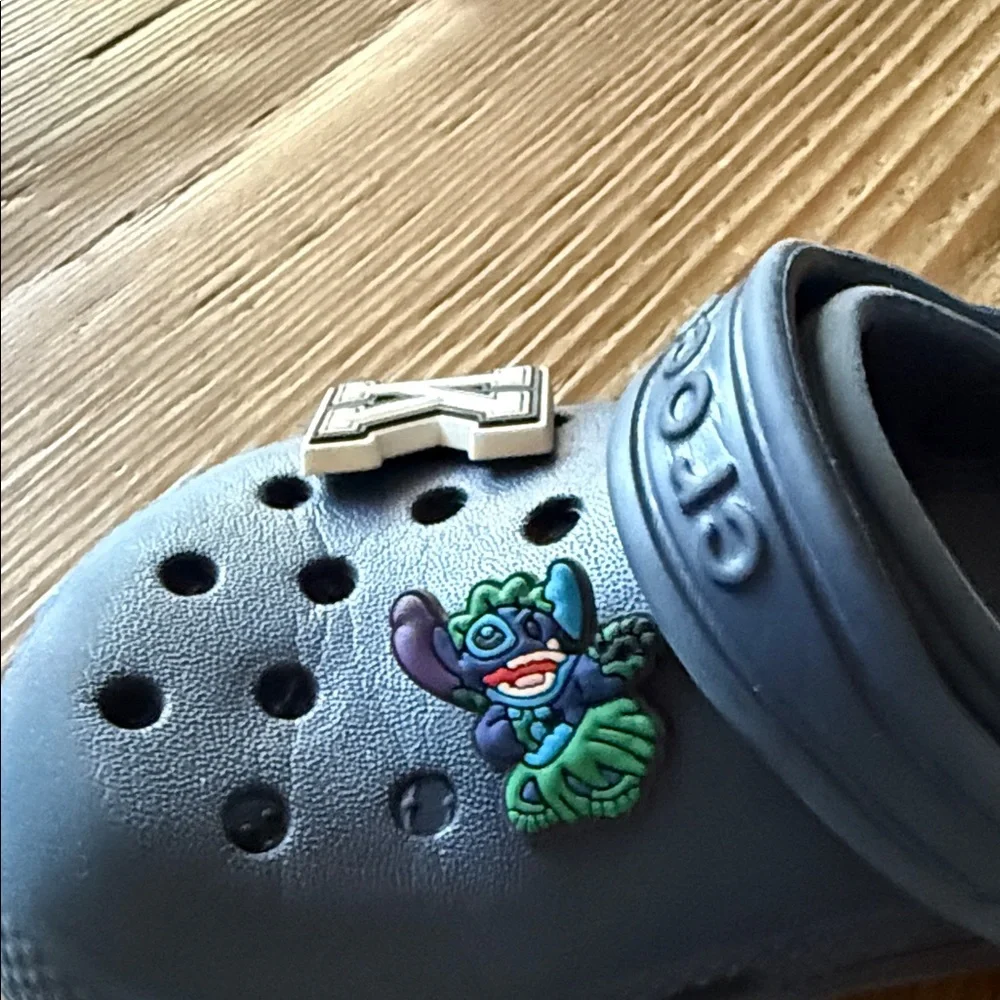 CROCS Kids Navy Water Shoes with Charms